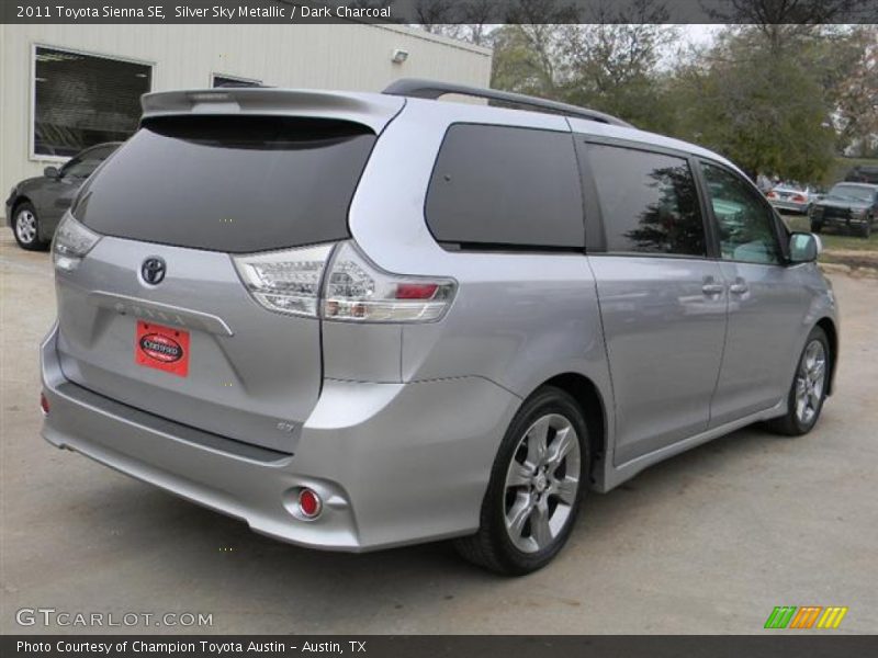 Silver Sky Metallic / Dark Charcoal 2011 Toyota Sienna SE