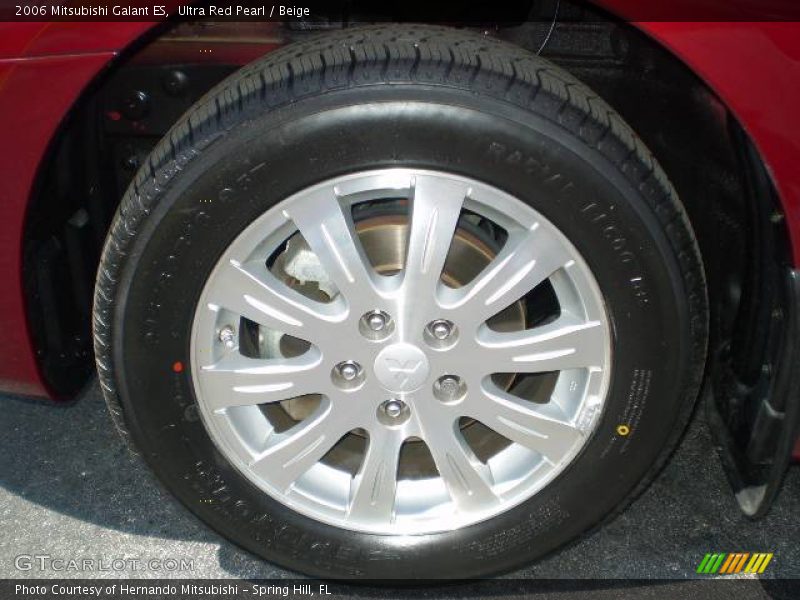 Ultra Red Pearl / Beige 2006 Mitsubishi Galant ES