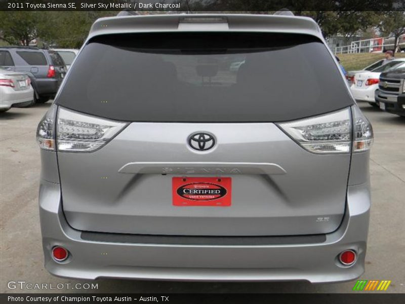 Silver Sky Metallic / Dark Charcoal 2011 Toyota Sienna SE