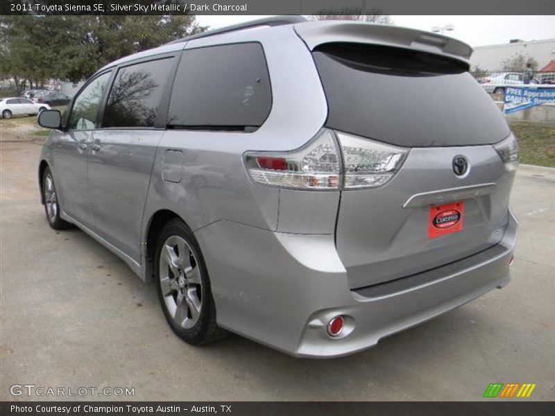 Silver Sky Metallic / Dark Charcoal 2011 Toyota Sienna SE