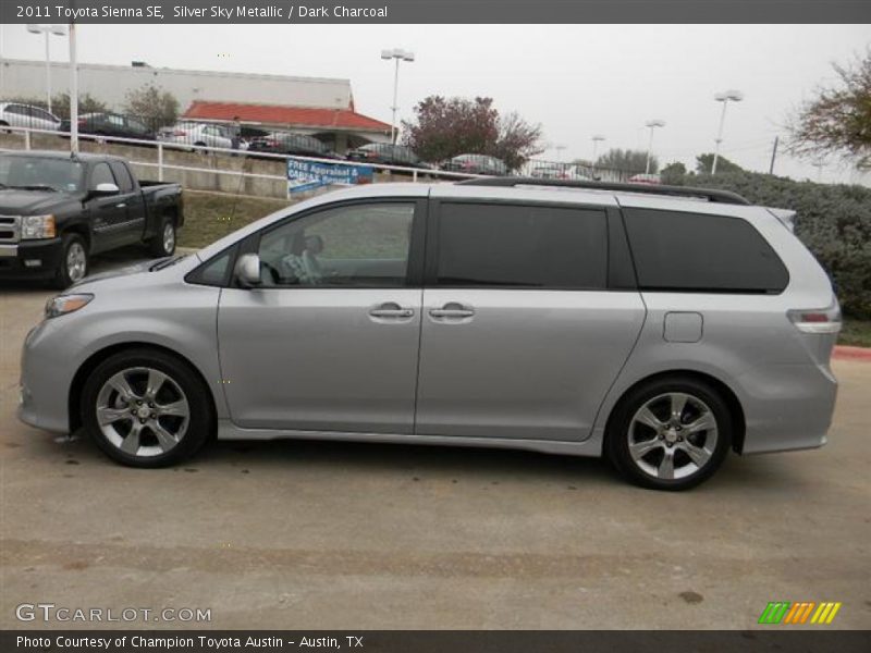 Silver Sky Metallic / Dark Charcoal 2011 Toyota Sienna SE