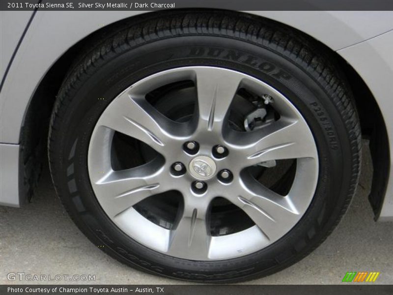 Silver Sky Metallic / Dark Charcoal 2011 Toyota Sienna SE