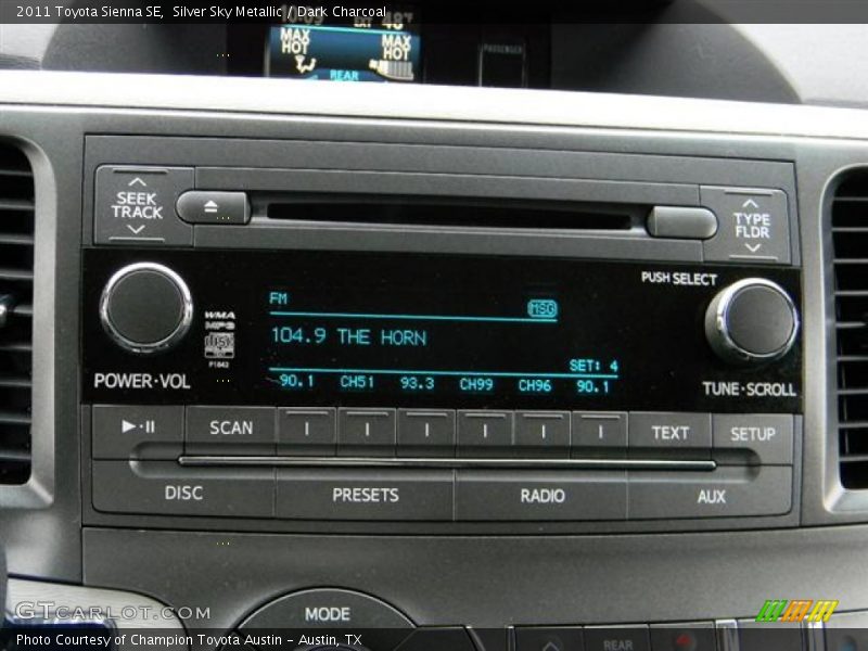 Silver Sky Metallic / Dark Charcoal 2011 Toyota Sienna SE