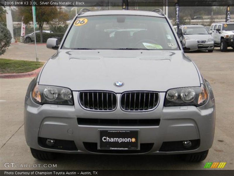Silver Grey Metallic / Black 2006 BMW X3 3.0i