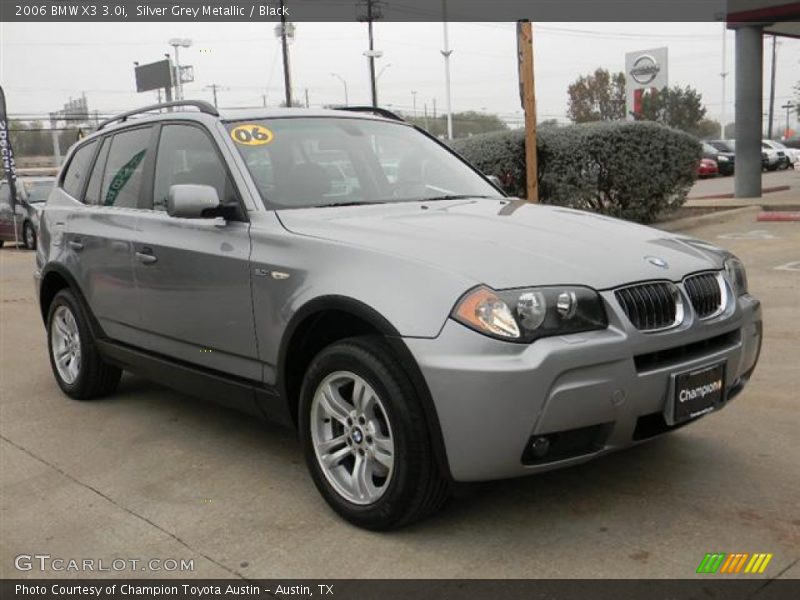 Silver Grey Metallic / Black 2006 BMW X3 3.0i