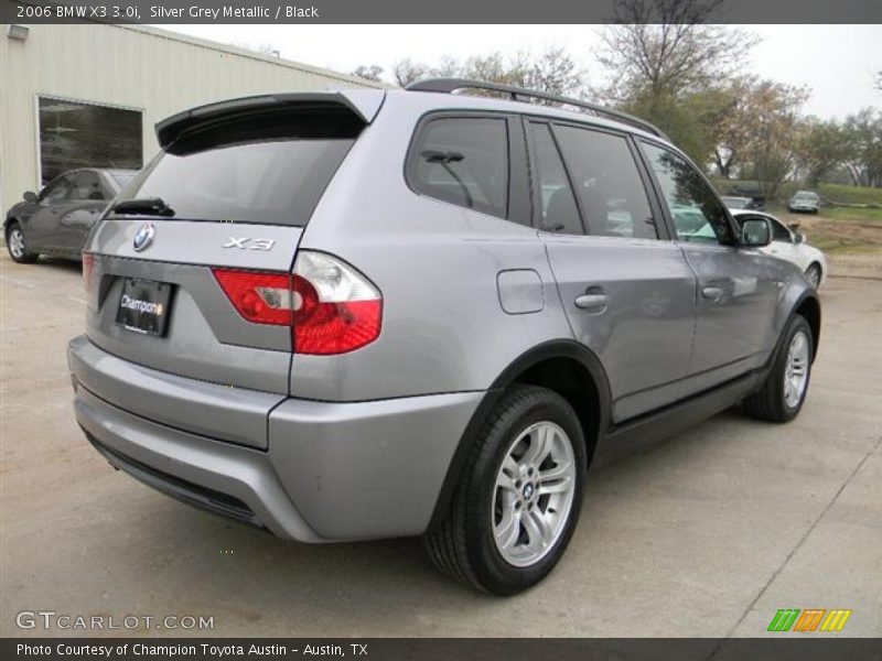 Silver Grey Metallic / Black 2006 BMW X3 3.0i