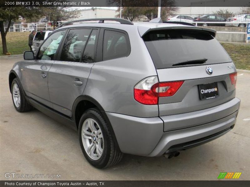 Silver Grey Metallic / Black 2006 BMW X3 3.0i