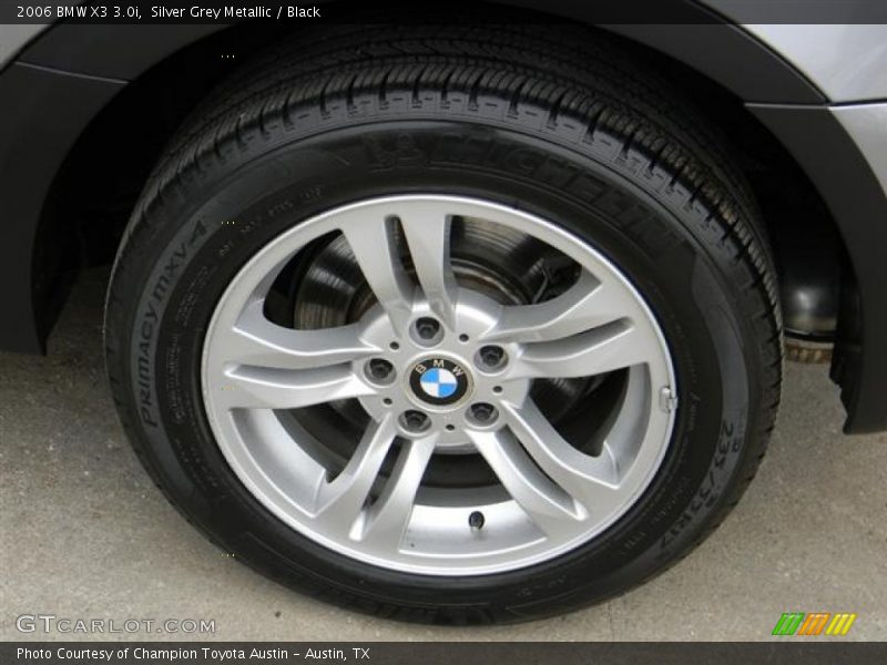 Silver Grey Metallic / Black 2006 BMW X3 3.0i