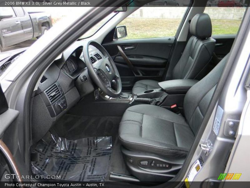 Silver Grey Metallic / Black 2006 BMW X3 3.0i