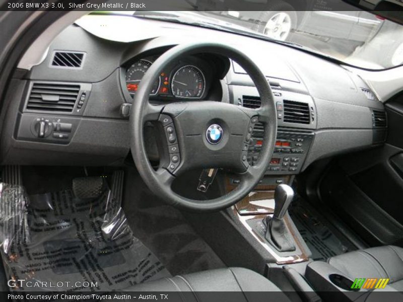 Silver Grey Metallic / Black 2006 BMW X3 3.0i