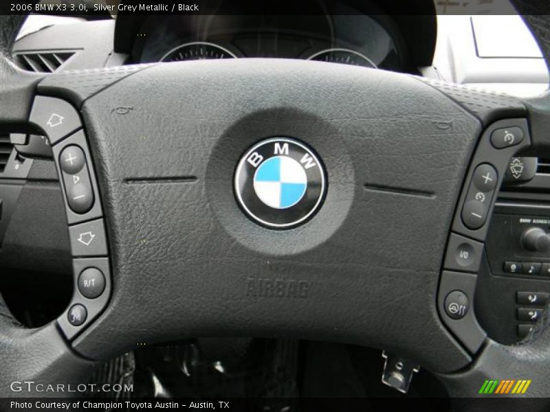 Silver Grey Metallic / Black 2006 BMW X3 3.0i