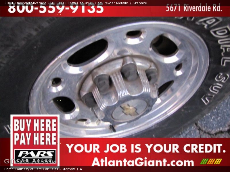 Light Pewter Metallic / Graphite 2001 Chevrolet Silverado 2500HD LS Crew Cab 4x4