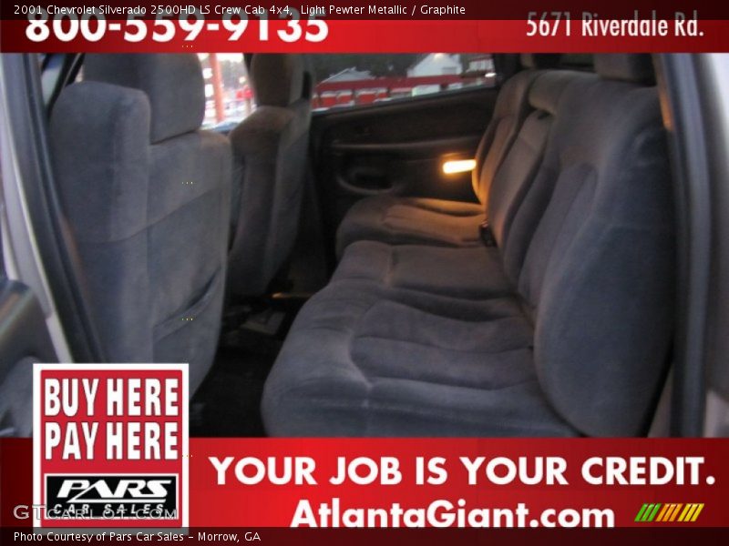 Light Pewter Metallic / Graphite 2001 Chevrolet Silverado 2500HD LS Crew Cab 4x4
