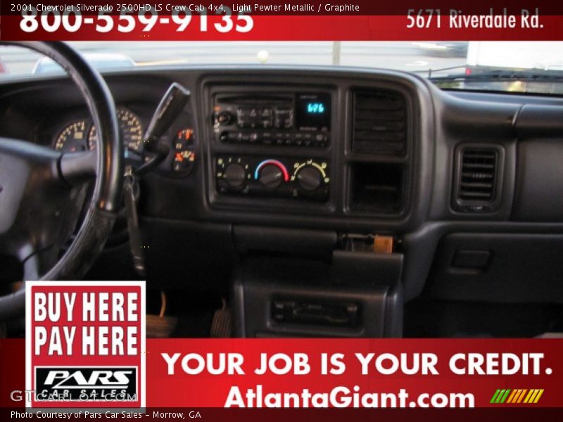 Light Pewter Metallic / Graphite 2001 Chevrolet Silverado 2500HD LS Crew Cab 4x4