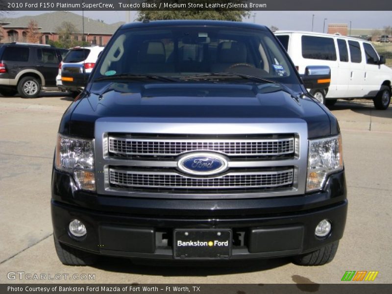 Tuxedo Black / Medium Stone Leather/Sienna Brown 2010 Ford F150 Platinum SuperCrew
