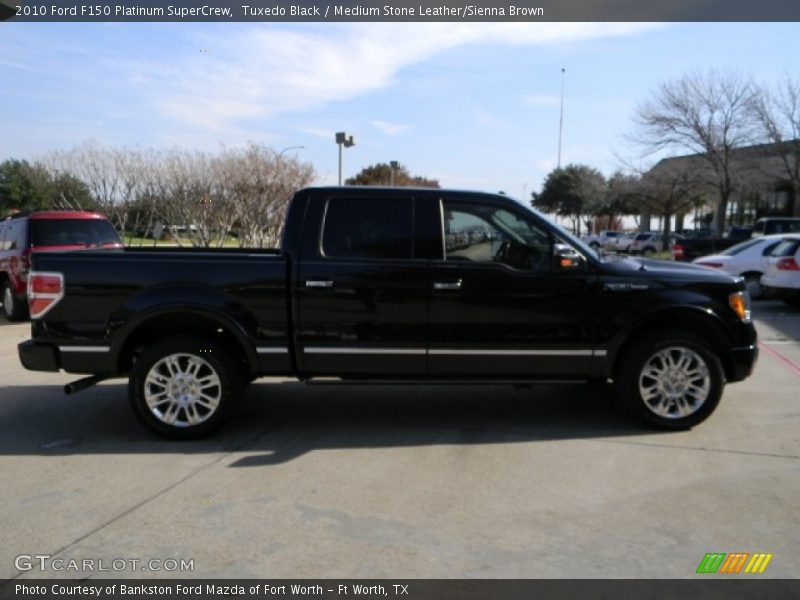 Tuxedo Black / Medium Stone Leather/Sienna Brown 2010 Ford F150 Platinum SuperCrew