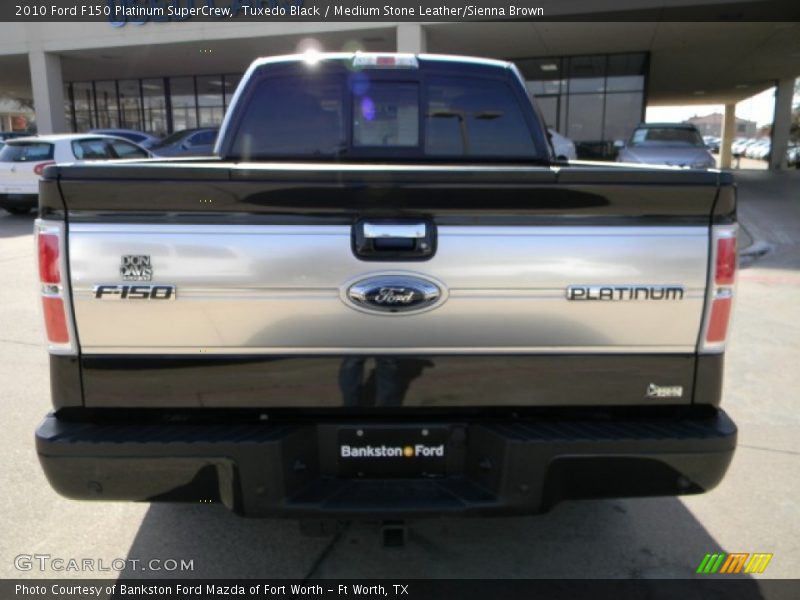 Tuxedo Black / Medium Stone Leather/Sienna Brown 2010 Ford F150 Platinum SuperCrew