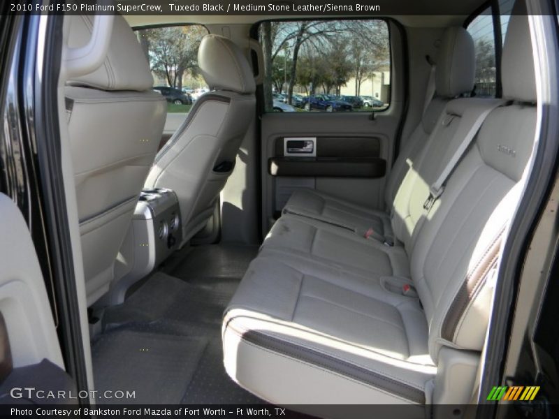 Tuxedo Black / Medium Stone Leather/Sienna Brown 2010 Ford F150 Platinum SuperCrew