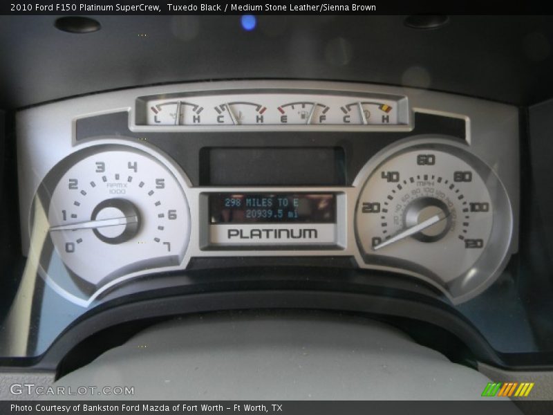 Tuxedo Black / Medium Stone Leather/Sienna Brown 2010 Ford F150 Platinum SuperCrew