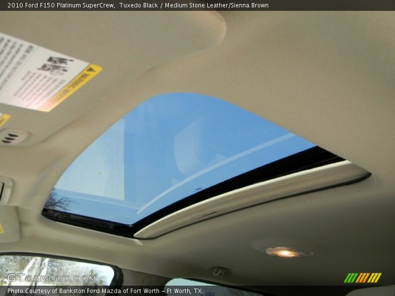 Tuxedo Black / Medium Stone Leather/Sienna Brown 2010 Ford F150 Platinum SuperCrew