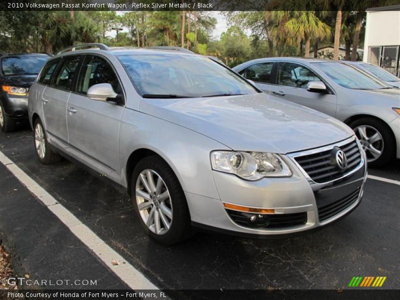 Reflex Silver Metallic / Black 2010 Volkswagen Passat Komfort Wagon