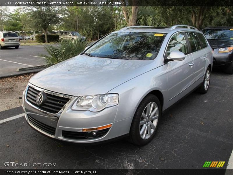 Reflex Silver Metallic / Black 2010 Volkswagen Passat Komfort Wagon