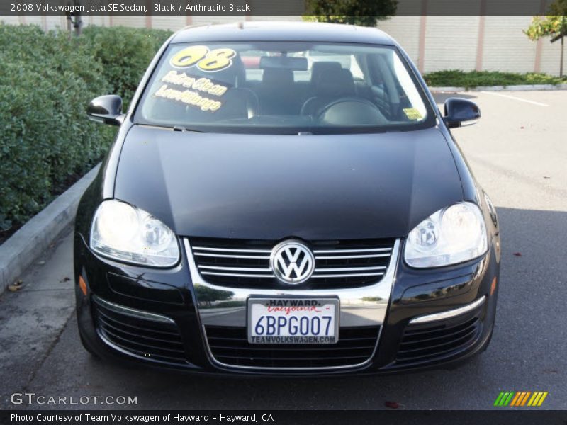 Black / Anthracite Black 2008 Volkswagen Jetta SE Sedan