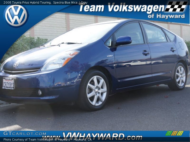 Spectra Blue Mica / Gray 2008 Toyota Prius Hybrid Touring