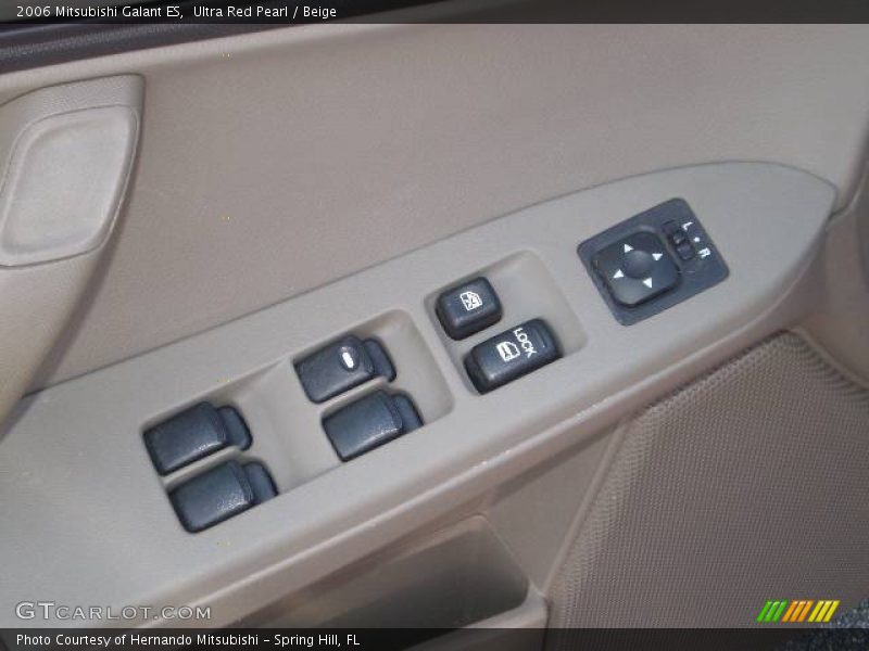 Ultra Red Pearl / Beige 2006 Mitsubishi Galant ES