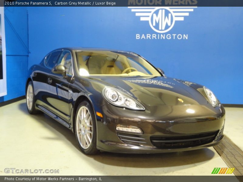 Carbon Grey Metallic / Luxor Beige 2010 Porsche Panamera S