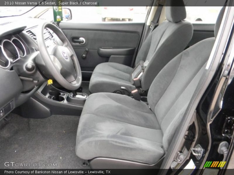 Super Black / Charcoal 2010 Nissan Versa 1.6 Sedan