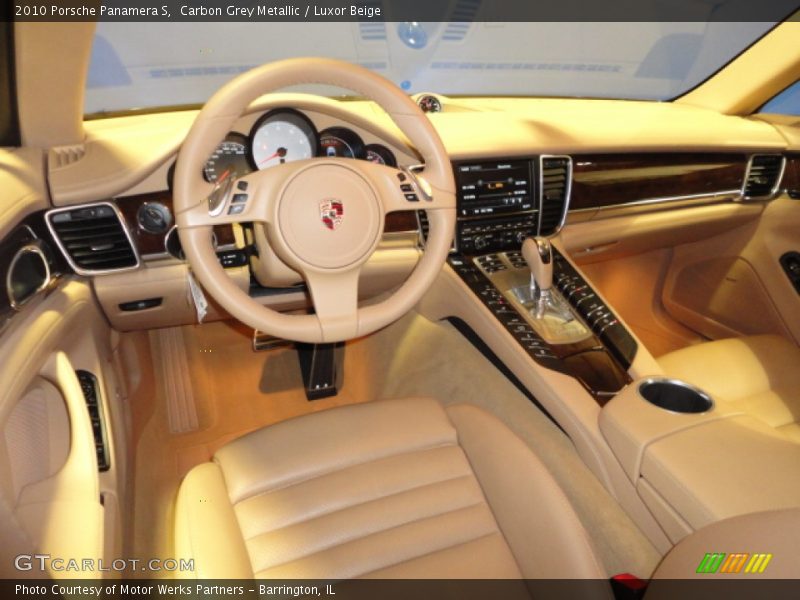 Carbon Grey Metallic / Luxor Beige 2010 Porsche Panamera S