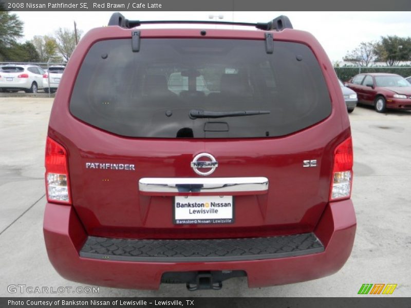 Red Brawn / Cafe Latte 2008 Nissan Pathfinder SE
