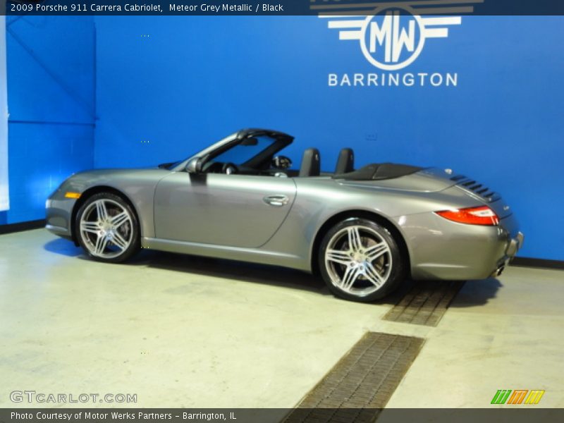 Meteor Grey Metallic / Black 2009 Porsche 911 Carrera Cabriolet