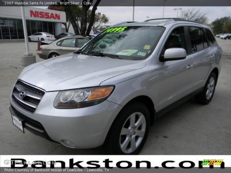 Bright Silver / Gray 2007 Hyundai Santa Fe Limited
