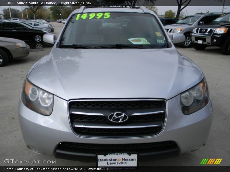 Bright Silver / Gray 2007 Hyundai Santa Fe Limited