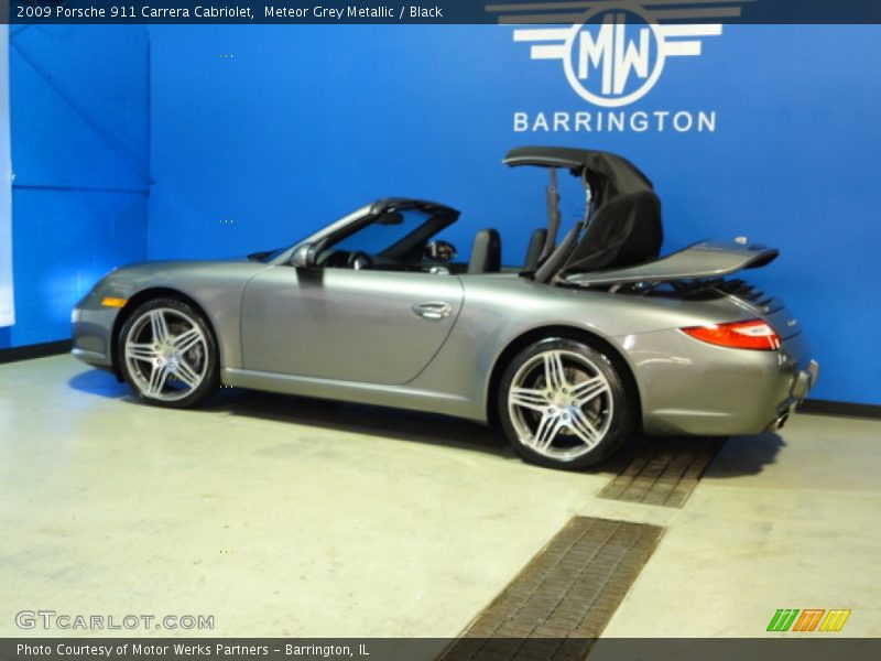 Meteor Grey Metallic / Black 2009 Porsche 911 Carrera Cabriolet