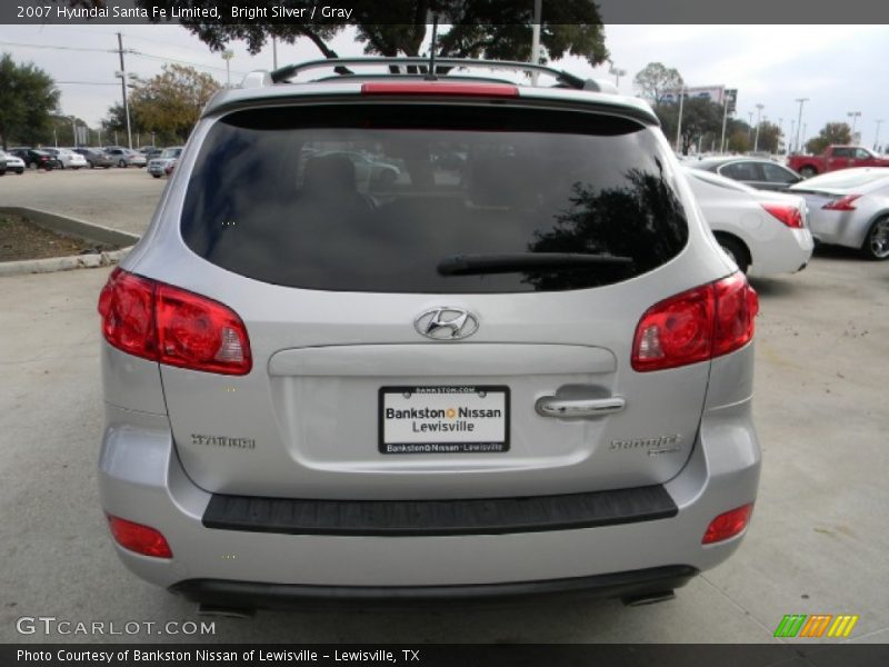 Bright Silver / Gray 2007 Hyundai Santa Fe Limited