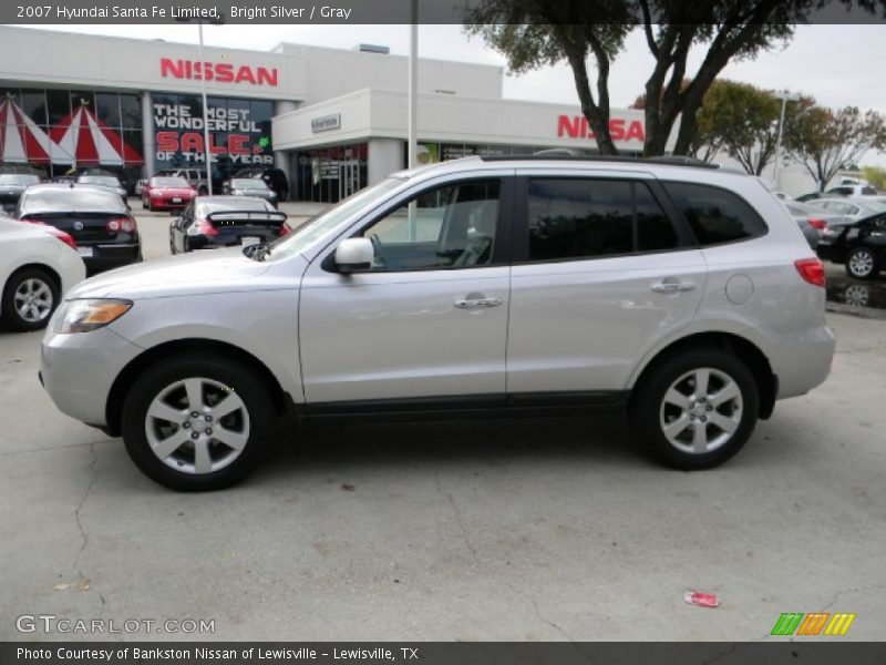 Bright Silver / Gray 2007 Hyundai Santa Fe Limited