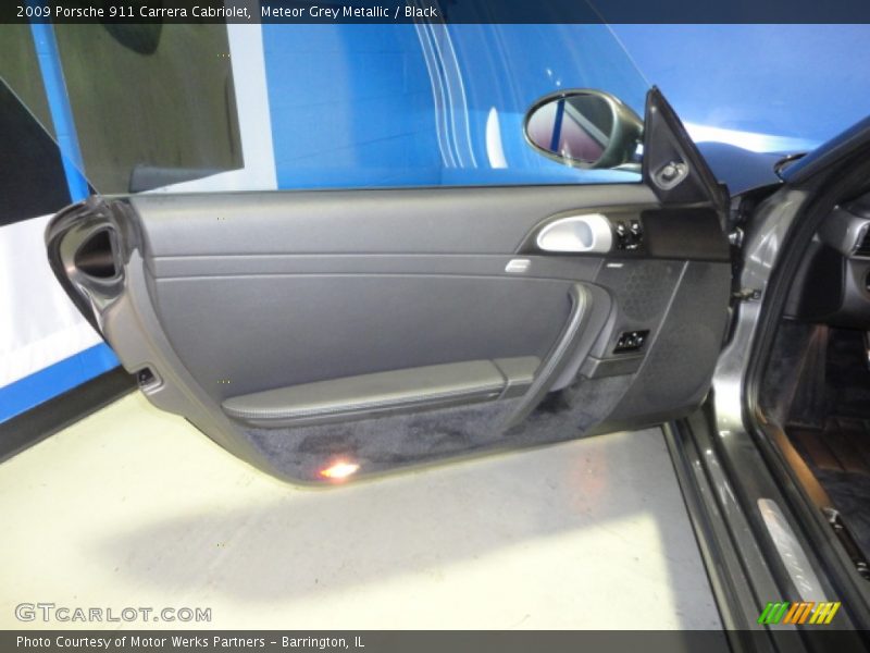 Meteor Grey Metallic / Black 2009 Porsche 911 Carrera Cabriolet