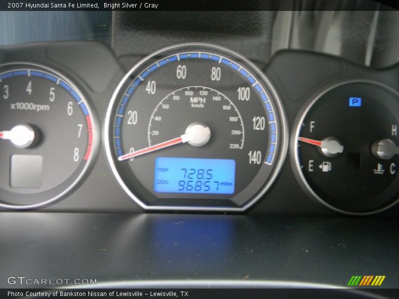 Bright Silver / Gray 2007 Hyundai Santa Fe Limited