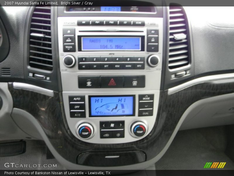 Bright Silver / Gray 2007 Hyundai Santa Fe Limited