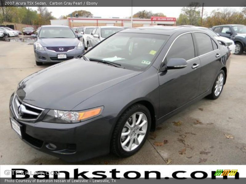 Carbon Gray Pearl / Ebony 2007 Acura TSX Sedan