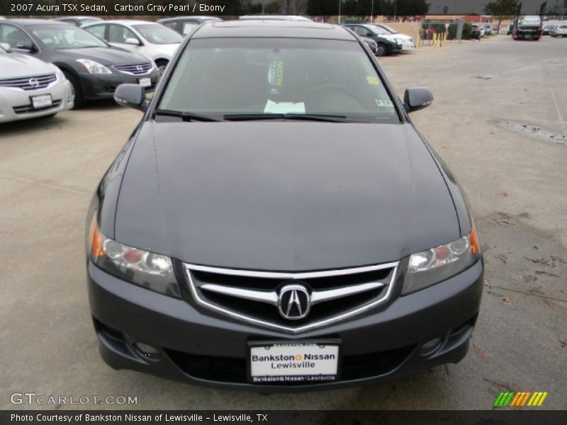 Carbon Gray Pearl / Ebony 2007 Acura TSX Sedan