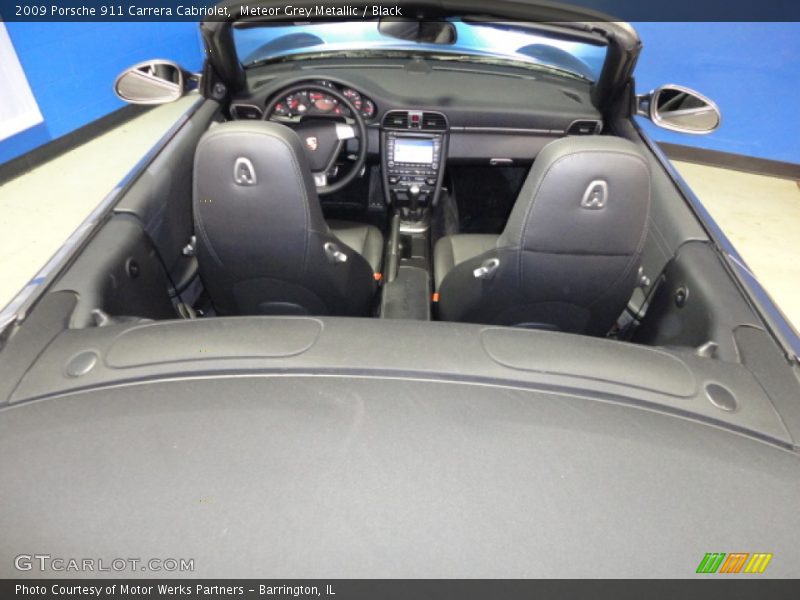 Meteor Grey Metallic / Black 2009 Porsche 911 Carrera Cabriolet
