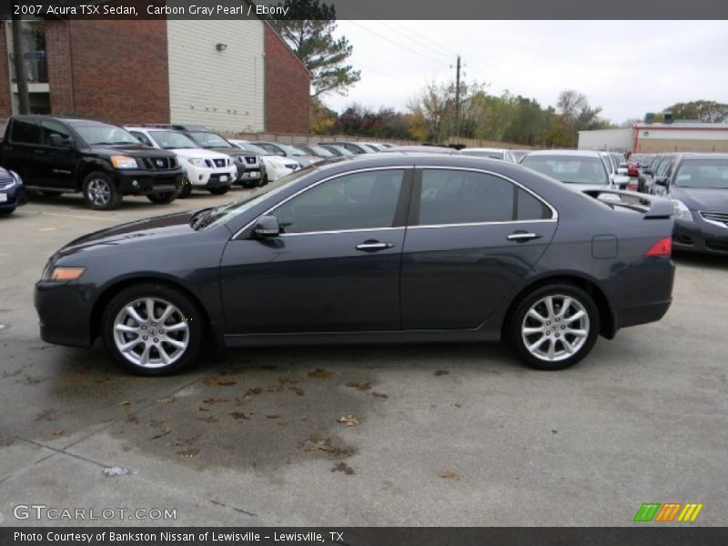Carbon Gray Pearl / Ebony 2007 Acura TSX Sedan