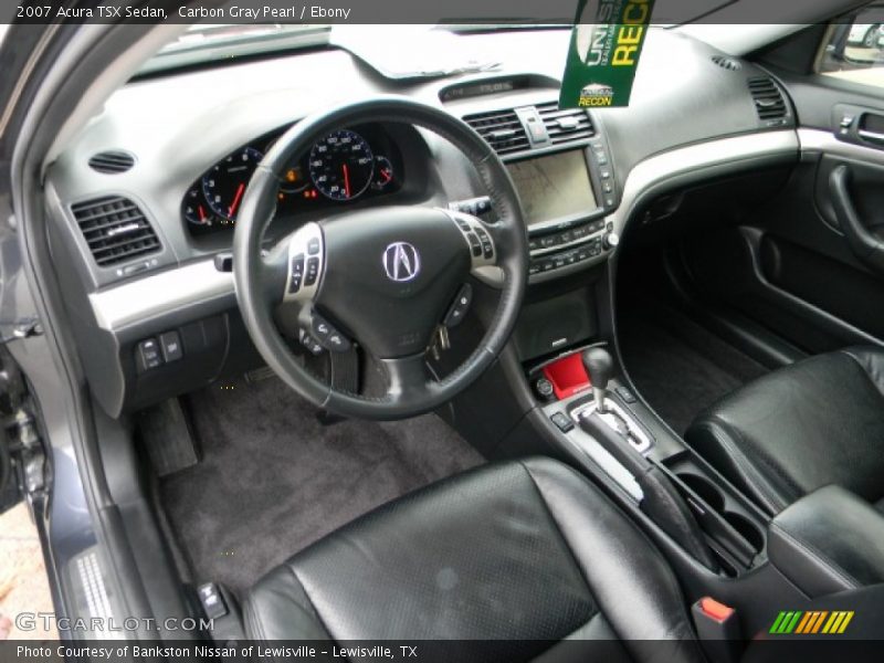 Carbon Gray Pearl / Ebony 2007 Acura TSX Sedan