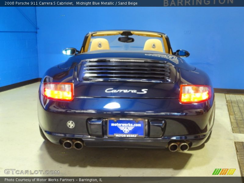 Midnight Blue Metallic / Sand Beige 2008 Porsche 911 Carrera S Cabriolet