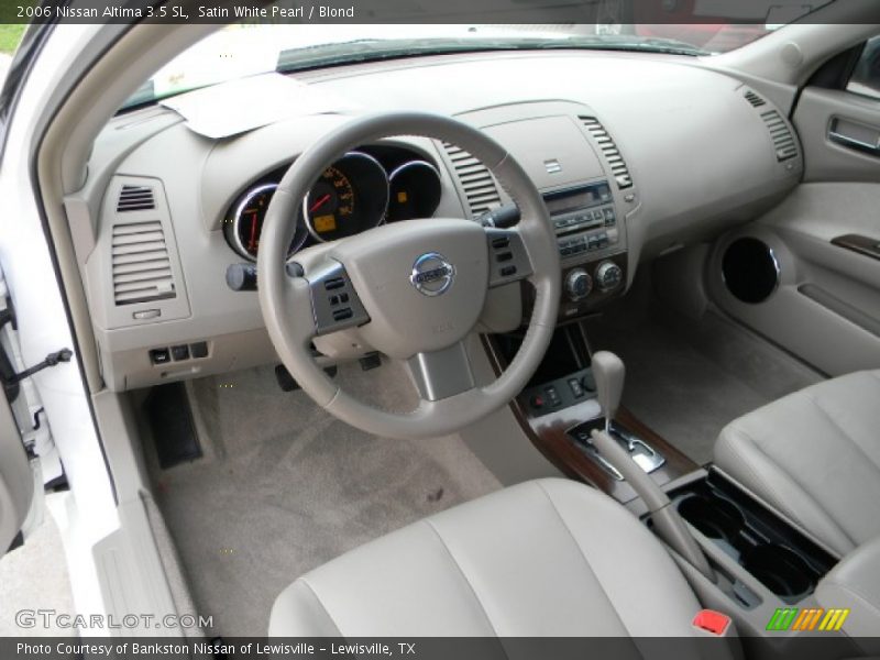 Satin White Pearl / Blond 2006 Nissan Altima 3.5 SL