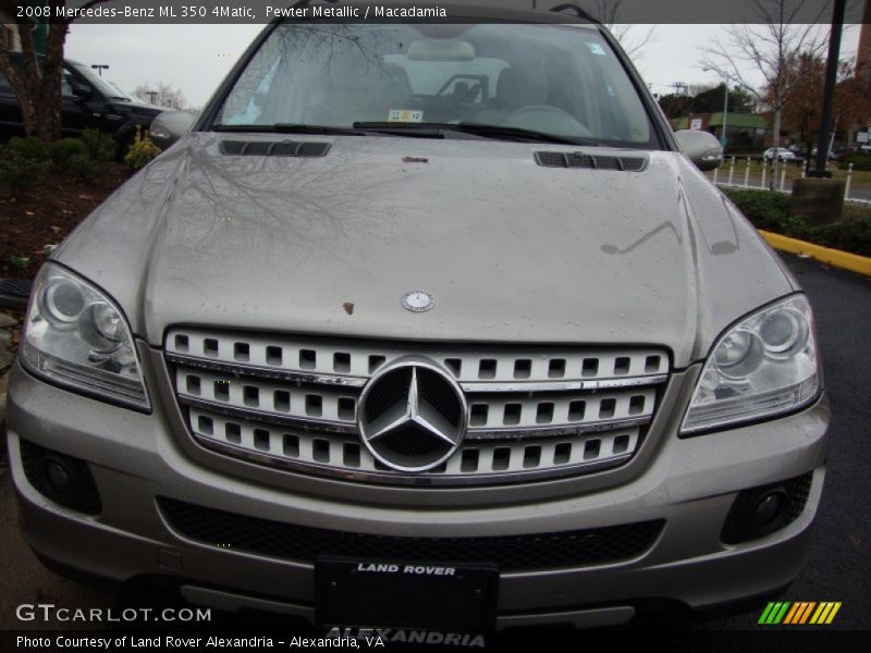 Pewter Metallic / Macadamia 2008 Mercedes-Benz ML 350 4Matic